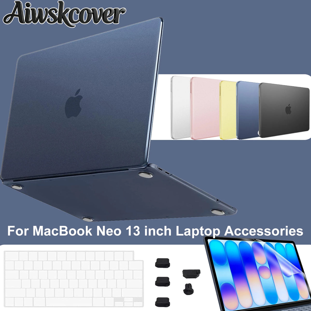 2/3/4pcs For MacBook Neo Case 13 inch 2026 A3404 Protective 