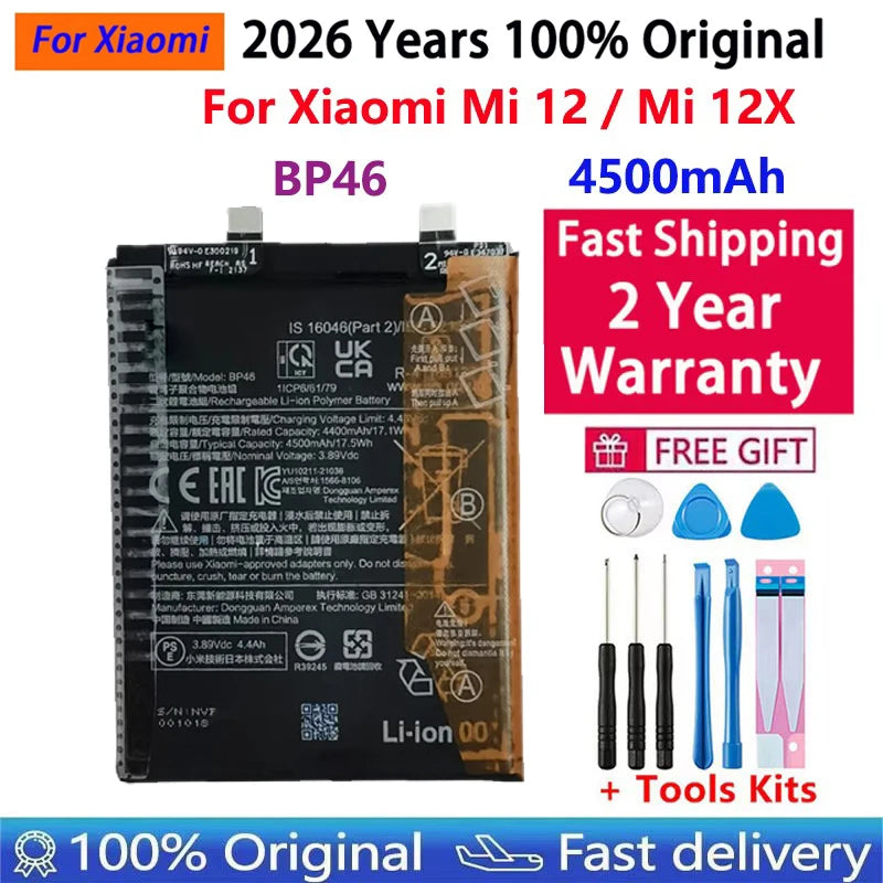 2026 Years 100% Original Phone Replacement Battery BP45 BP46