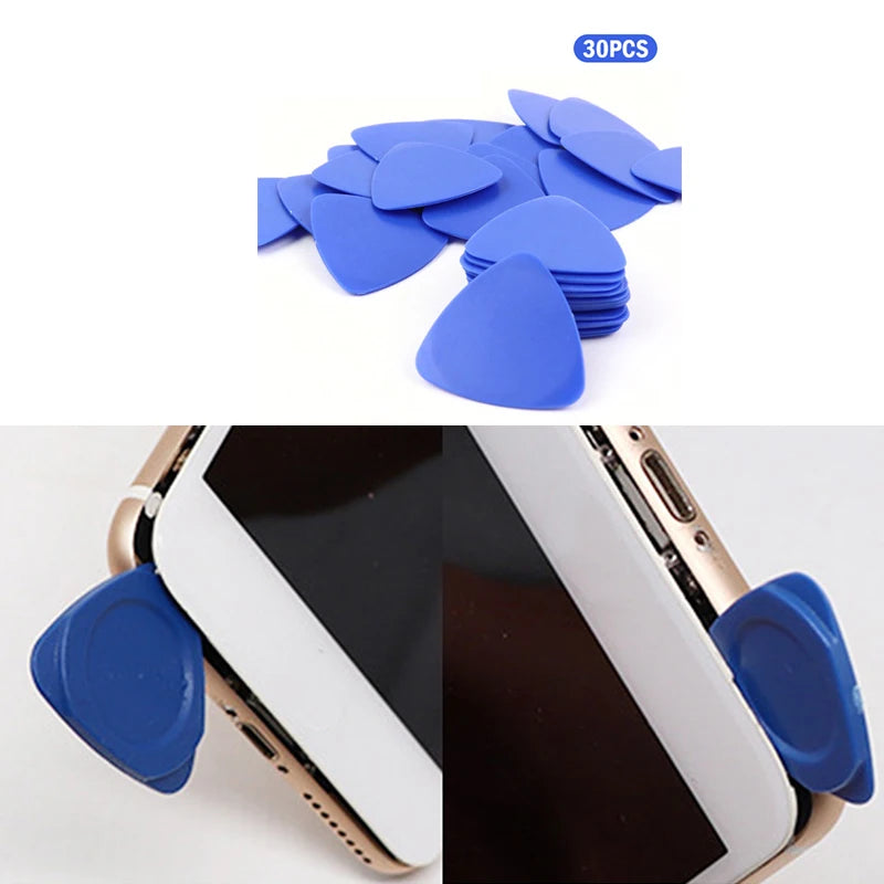 30pcs Triangle Hard Plastic Scraper For Mobile Phone Pry Ope