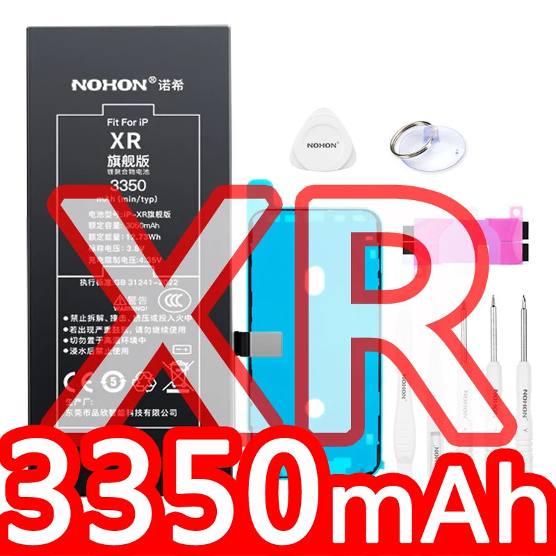 NOHON Phone Battery for iphone 5 6S 7 8plus X Xr Xs Max 11 12Pro 13 14 plus 15 15Pro MAX 12Mini SE Original Replacement Bateria