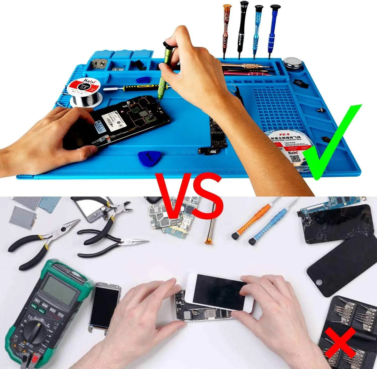Soldering Station Mat Silicone Work Mat Heat Resistant 932 F