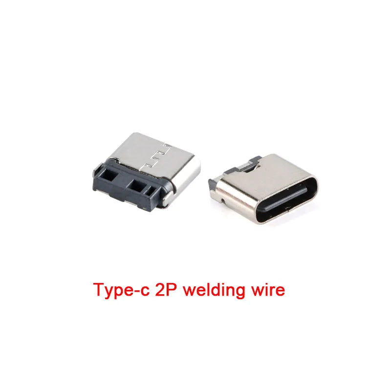10Pcs/5Pcs USB Connector Type C Female Charging Port Jack 2/6/16 Pin Type-C Socket PCB Soldering SMD SMT DIY Repair Adapter