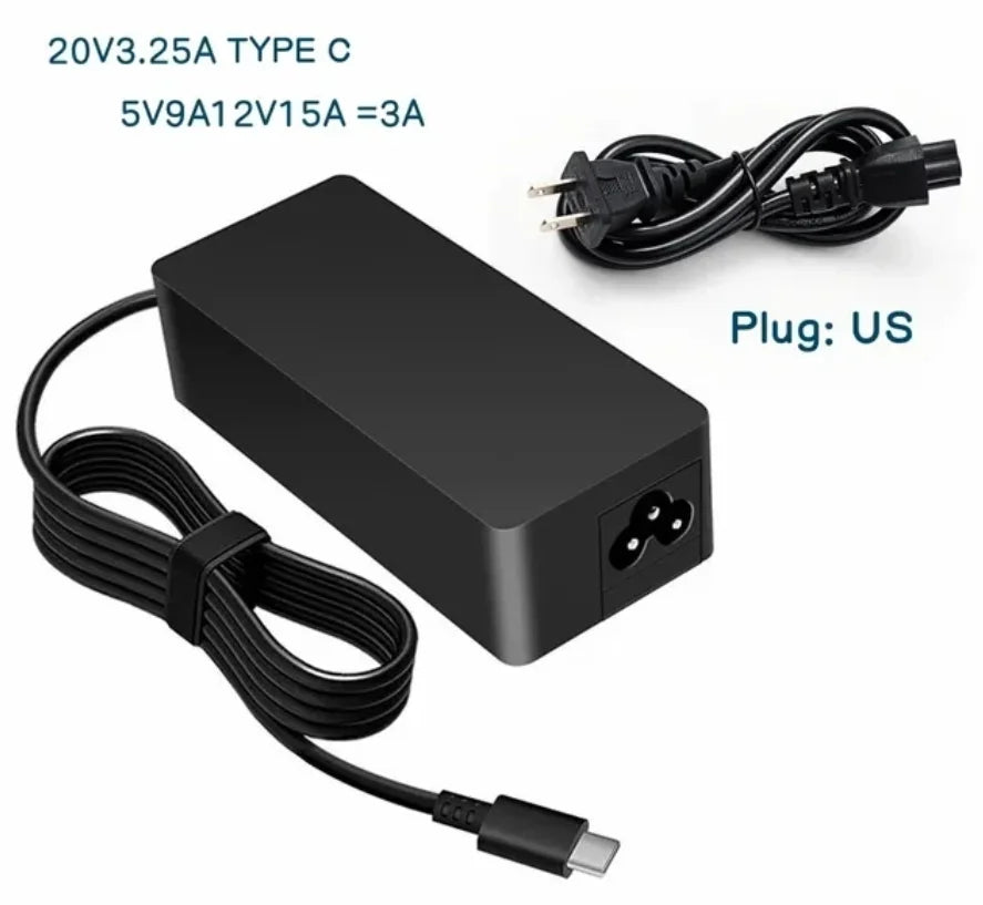 65W USB-C Laptop Charger for Lenovo ThinkPad X13 T14 E15 L13 L14 Yoga T15 Gen 4 3 2 Lenovo Thinkbook 15 Gen 4 3 2 ACL IAP Laptop