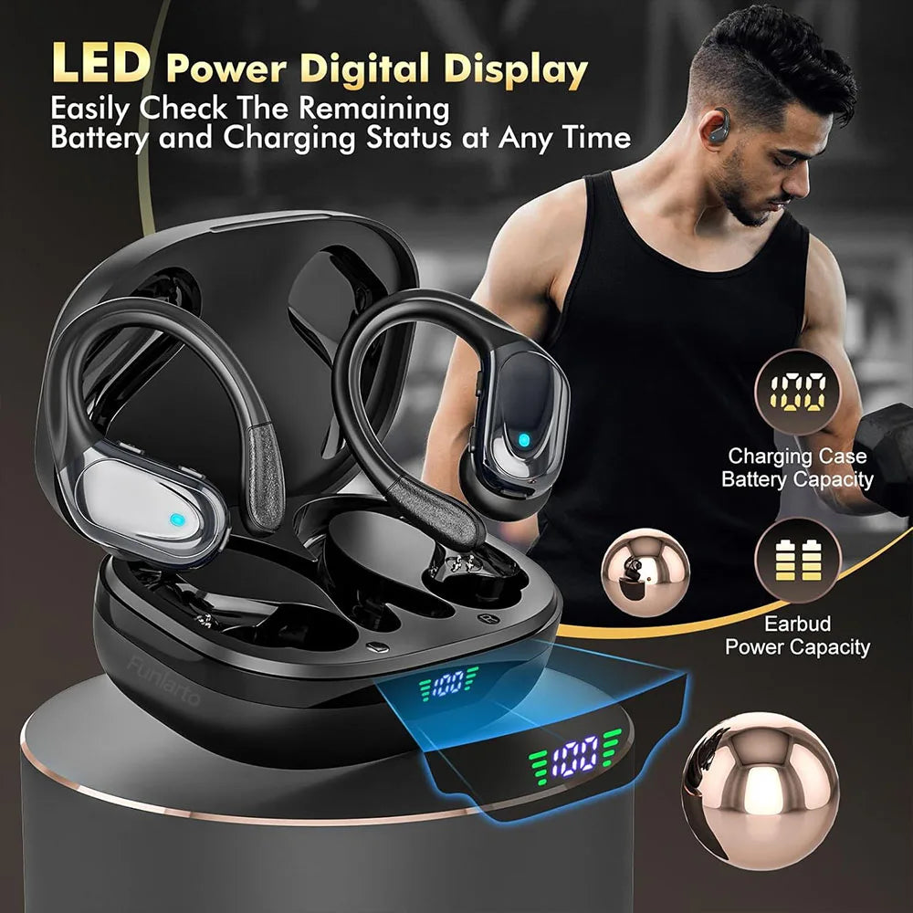 Funlarto Wireless Headphones Sport Bluetooth Earphones IPX7 