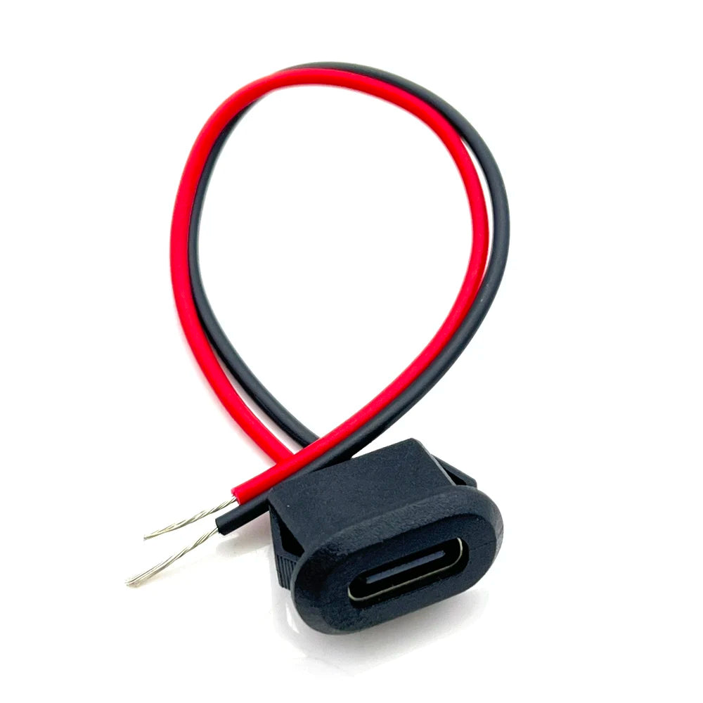 1pcs 6pin USB Type C Connector Type-C With Card Buckle Female 5A High Current Fast Charging Jack Port USB-C Charger Plug Socket