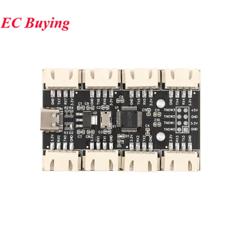 USB to 8 Channels Way TTL RS232 RS-232 Serial Port Module CH
