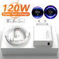 6A 120W EU Fast USB Wall Charger For Xiaomi 11 12 13 14 15 U