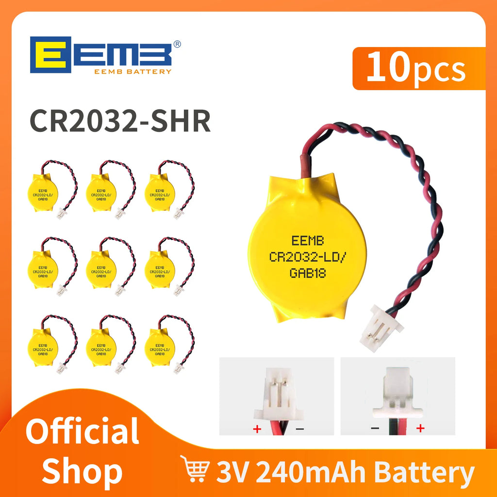 10pcs CR2032/CR2016/CR1620/CR2025 CMOS Battery 3V Batteries 