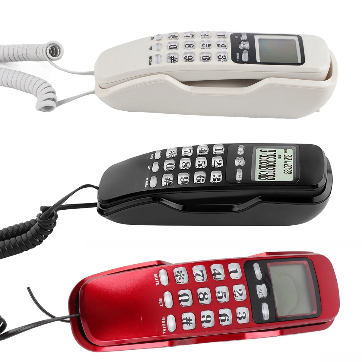 Home Telephone Mini Wall Telephone Home Office Hotel Incomin