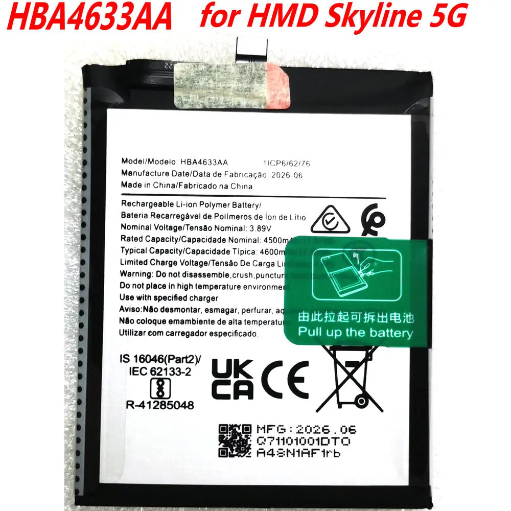 New 3.89V HBA4633AA High Quality Replacement Battery for HMD