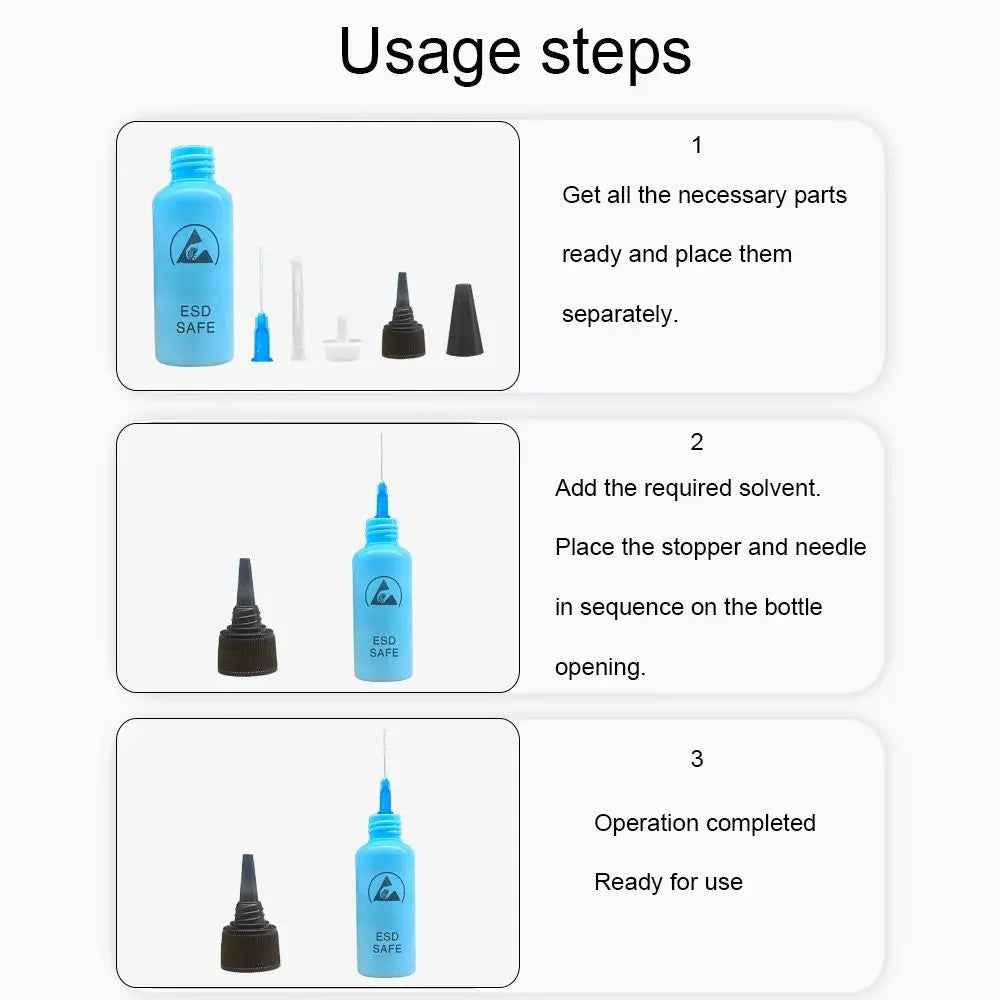 60ML ESD Alcohol bottle Dispensing Rosin Washing Plate Water