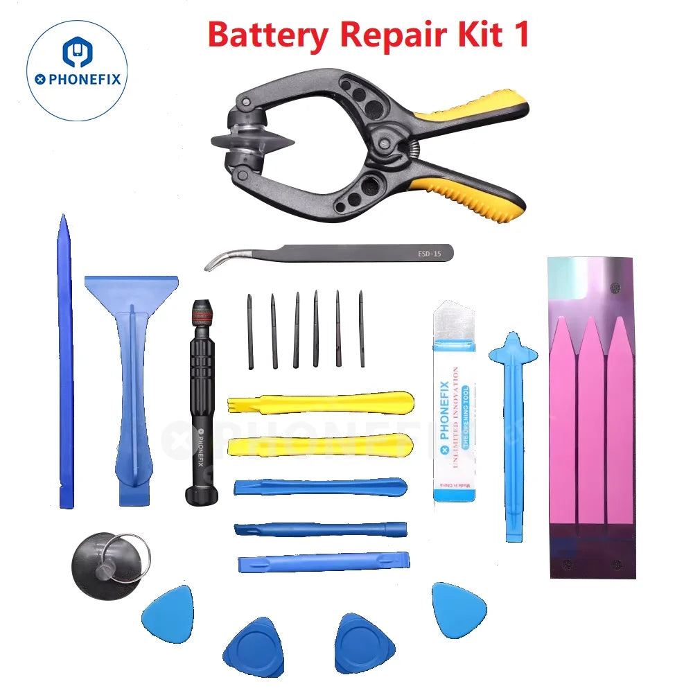 Professional Mobile Phone Screen Opening Repair Set Screwdriver Pry Suction Cup Insulation Pad Disassemble Tools Kit for iPhone