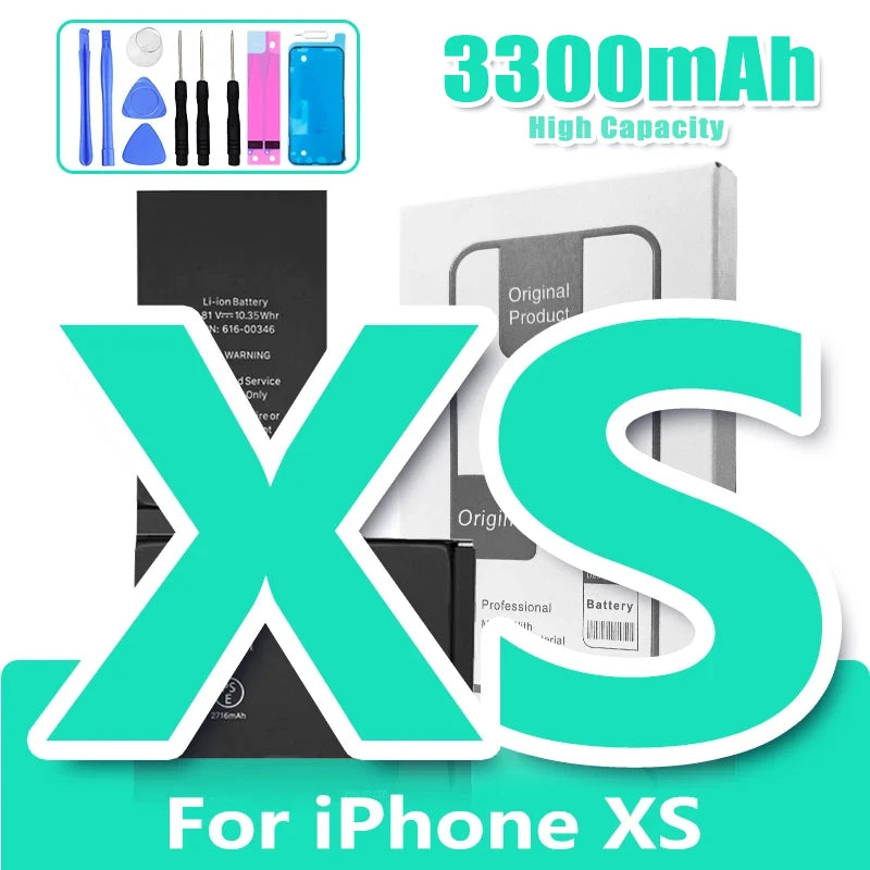 Battery for iPhone 6S 6 Plus 7 8 X XR XS Max 11 11 Pro Mobile Phone Replacement Cell High Capacity with Free Tools Set DIY