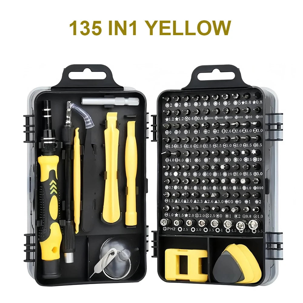 25/115/135/140 in1 Screwdriver Set Magnetic Torx Phillips Screw Bit Kit With Electrical Remover Wrench Repair Phone PC Tools
