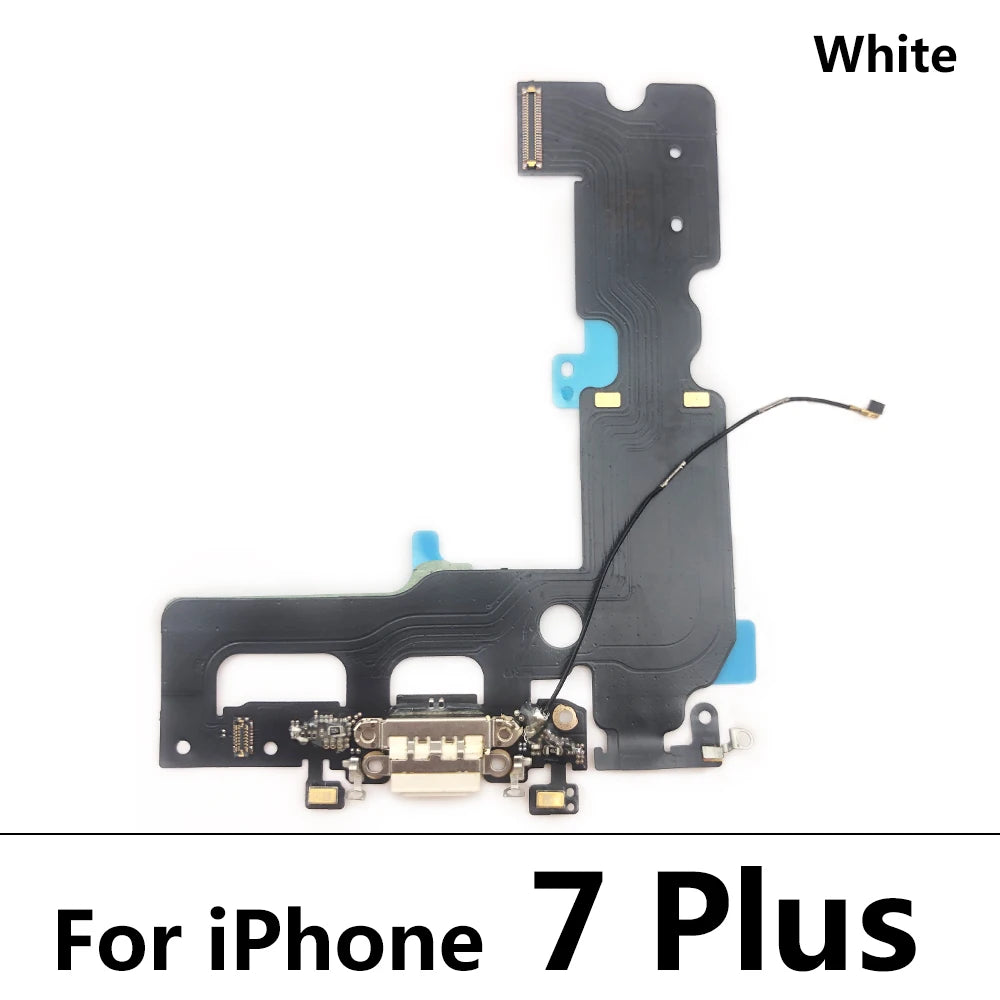 For Iphone 6 6S 7 8 Plus Dock Connector Micro USB Charger Charging Port Flex Cable Microphone Board Replacement Parts