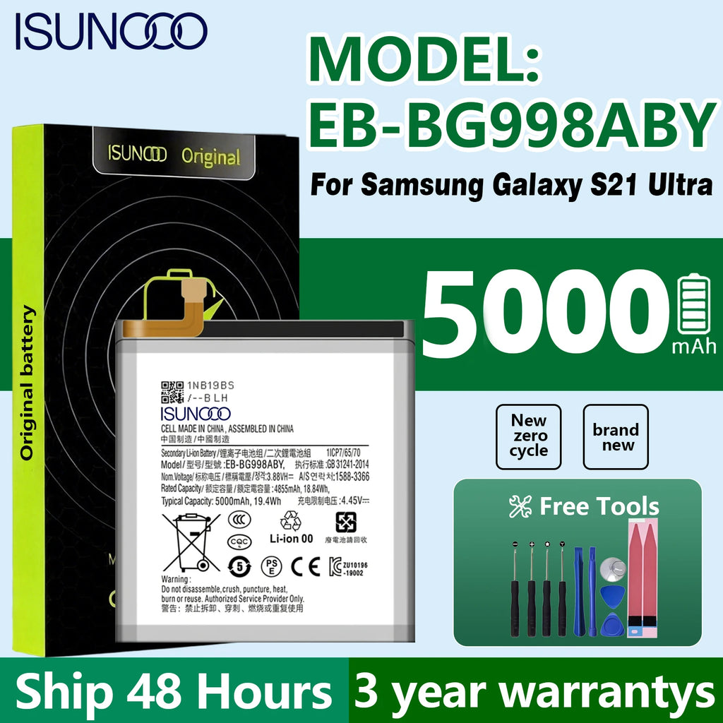 EB-BG998ABY 5000mAh Replacement Battery for Samsung Galaxy S