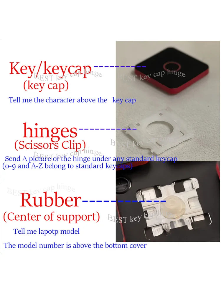 Single Keyboard Key hinge Rubber For Asus TUF Gaming FA506 FA506H FA706 FX506 FX706 FX706L FA506IC FA506ICB FA506IE keycap
