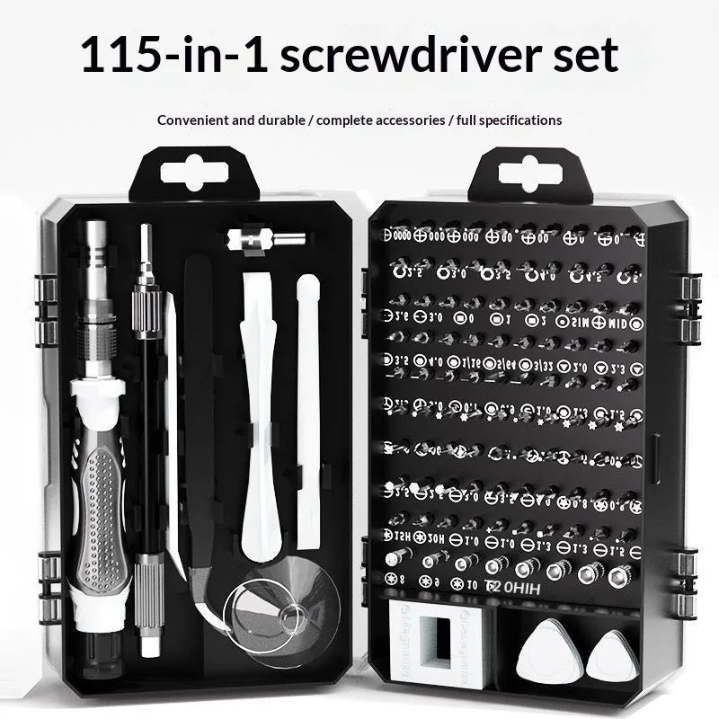Magnetic Screwdriver Set 115 in 1 Precision Repair Kit with 