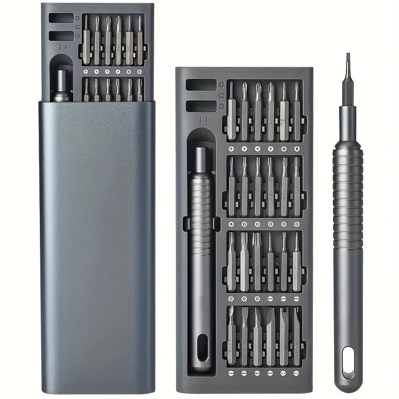 25 in 1 mini screwdriver set flat head and cross shaped smal