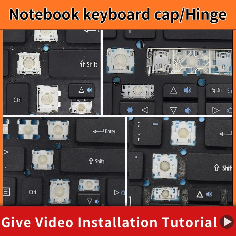 Replacement Keycap Key Cap &Scissor Clip&Hinge For Acer ASPI