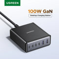 UGREEN 100W 65W GaN Charger 6 in 1 Desktop Laptop Fast Charg