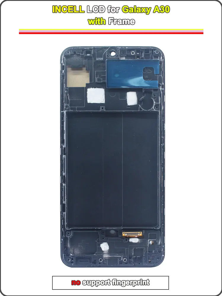 AMOLED LCD for Samsung Galaxy A30 LCD Display Touch Screen Digitizer Assembly for Samsung A30 A305F A305G Phone LCD with Frame