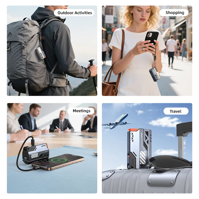 Vyvylabs 10000-50000mAh Detachable Power Bank 22.5W Fast Cha