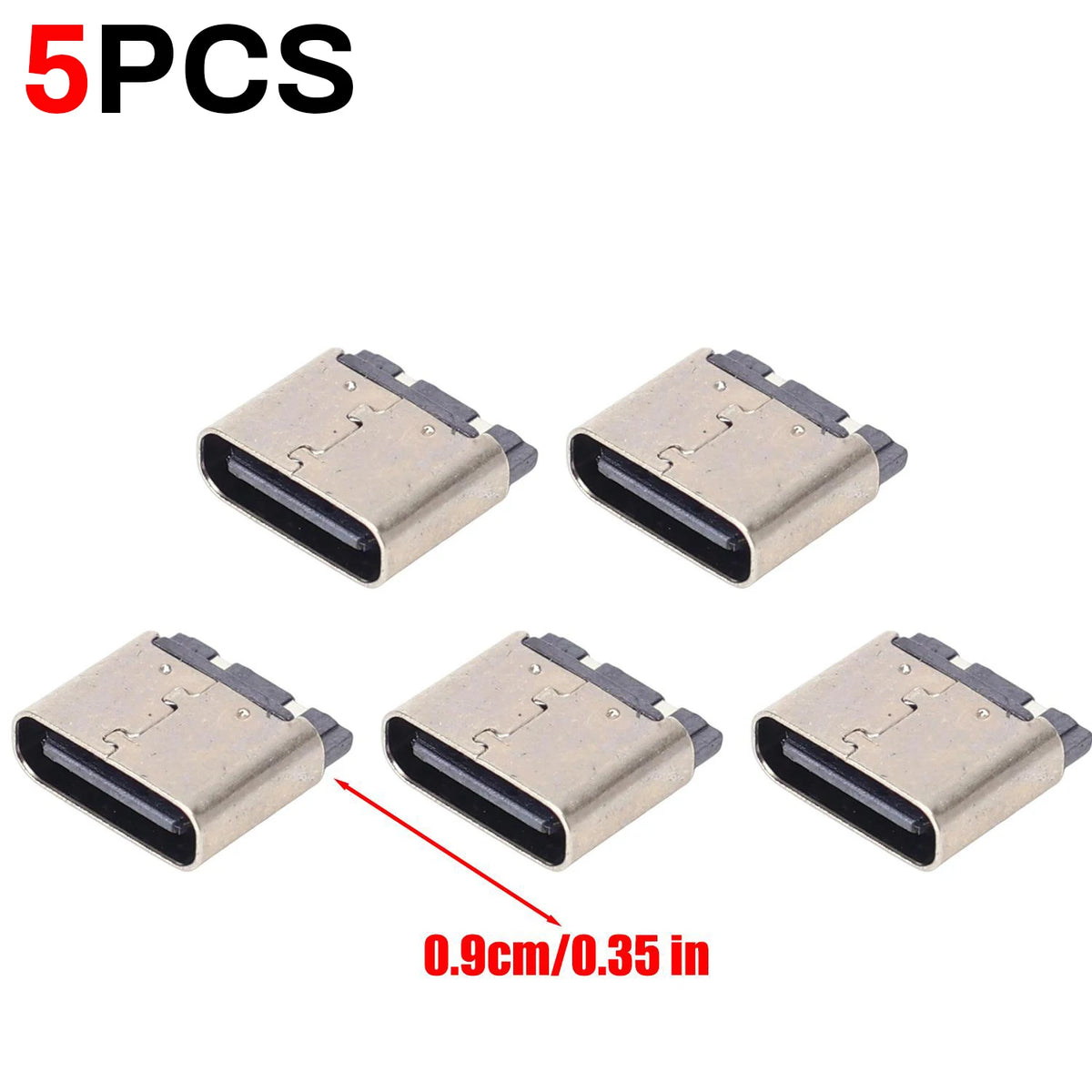10/5Pcs Type-C 2P Welding USB-C Phone Charging Socket Easy Test Female Socket DIY Quick Charging USB-C Connector Accessories