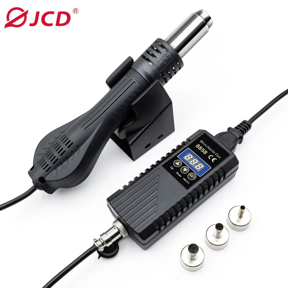 JCD 2-in-1 Soldering Station 750W LCD Digital Display Welding Rework Station for Cell-Phone BGA SMD IC Repair Tools 8898 8586D