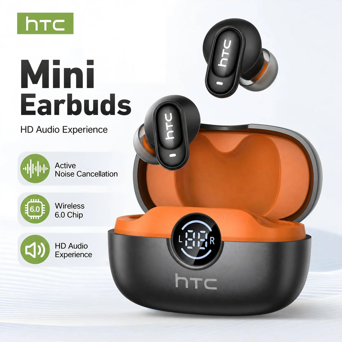 HTC NE79 TWS Wireless Bluetooth Earphones AI Translator Earb