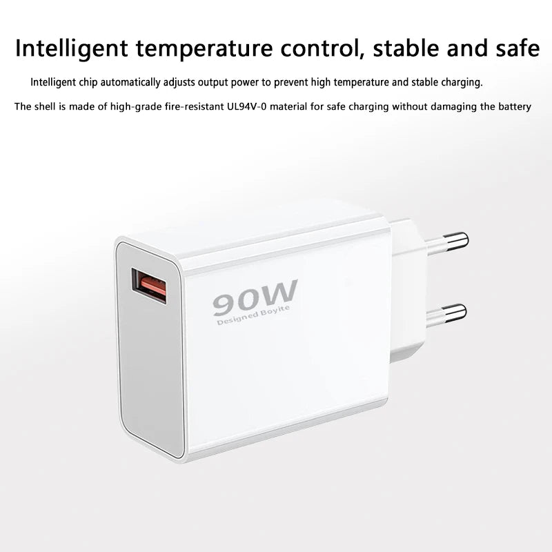 90W USB Fast Charger for Xiaomi 15 14 13 12 11 10 Ultra Note