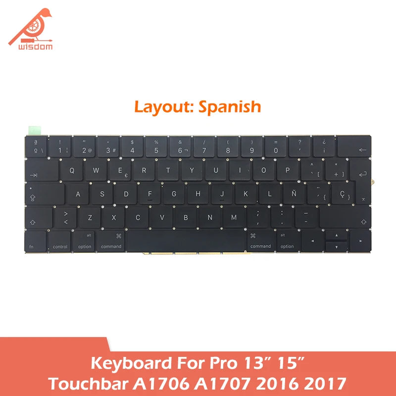 Laptop A1706 A1707 Keyboard For Macbook Pro Retina 13 15 Tou