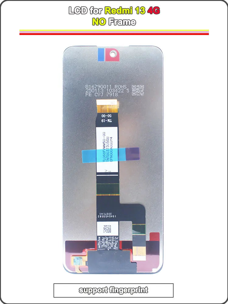 NEW LCD for Redmi 13 4G Phone Display Touch Screen Assembly Replacement for Redmi 13 4G 24040RN64Y Phone LCD with Frame