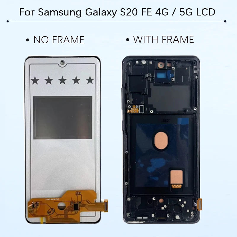 New S20 AMOLED LCD For Samsung Galaxy S20 FE 4G 5G Touch Dig