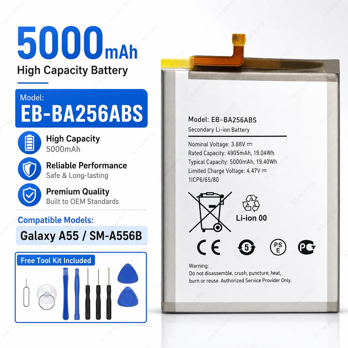 New Phone Battery for Samsung Galaxy A Series A25 A53 A33 5G