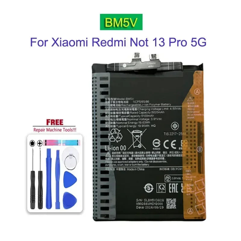 BN5P BM5V BM5U Mobile Phone Backup Battery For Xiaomi Redmi 