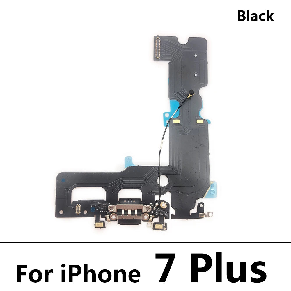 For Iphone 6 6S 7 8 Plus Dock Connector Micro USB Charger Charging Port Flex Cable Microphone Board Replacement Parts