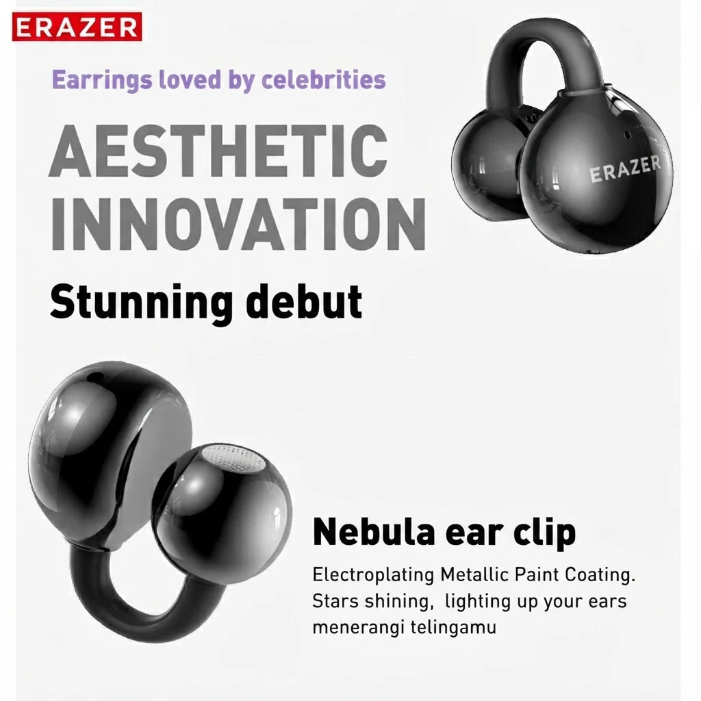 ERAZER XF55 OWS Ear Clip Bluetooth Earbuds AI Translator Ope