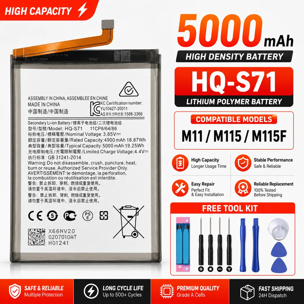 Quality Battery For Samsung S21 Ultra S21 Plus S20 FE A51 A70 A41 Note 20 Ultra A02S Phone Bateria Replacement