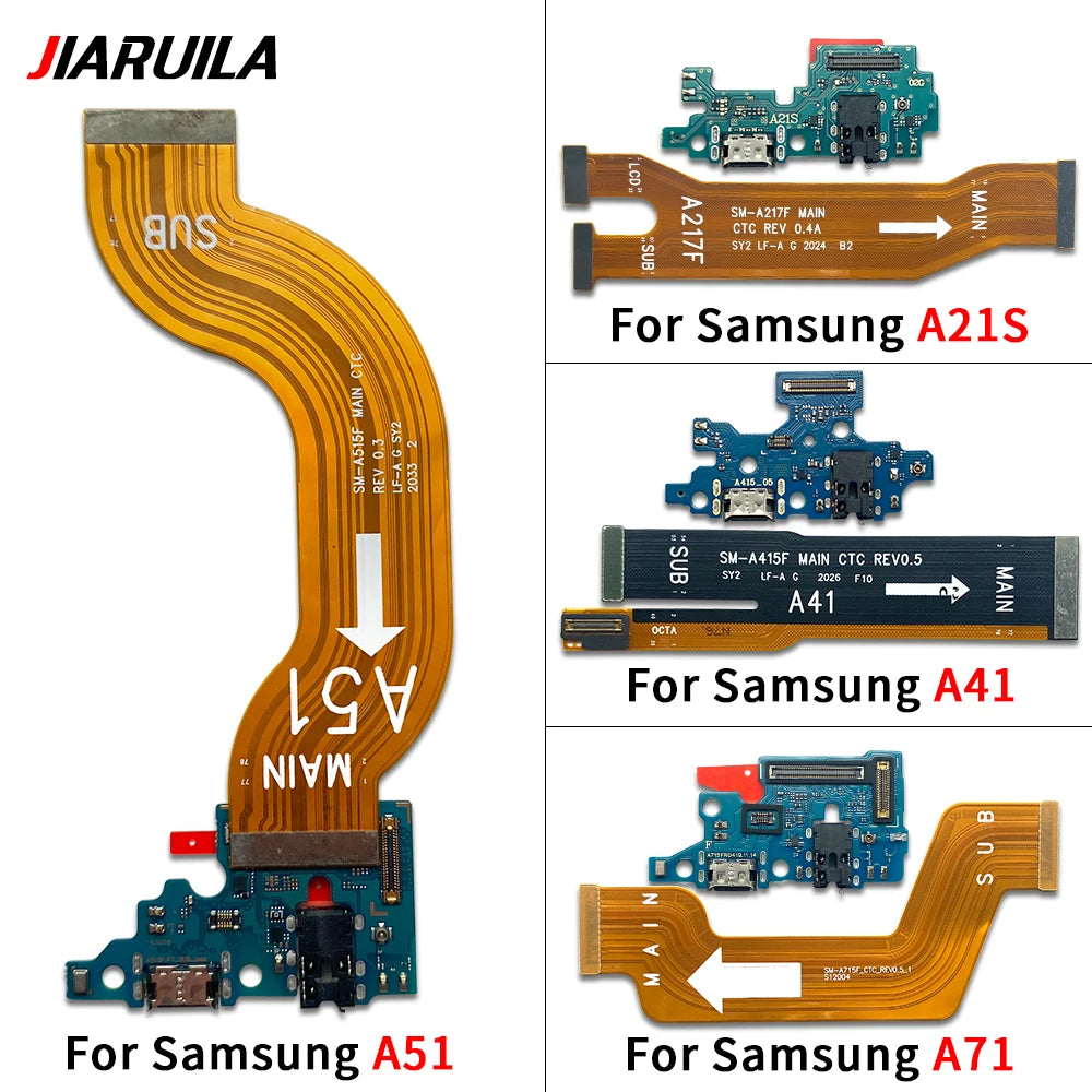 For Samsung A21S A31 A41 A51 A70 A71 USB Charging Port Mic M