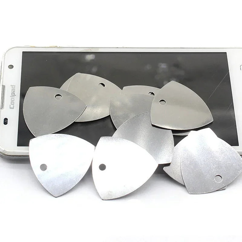 10/20/50PCS Metal Phone Opening Tools Metal Guitar Picks Pry