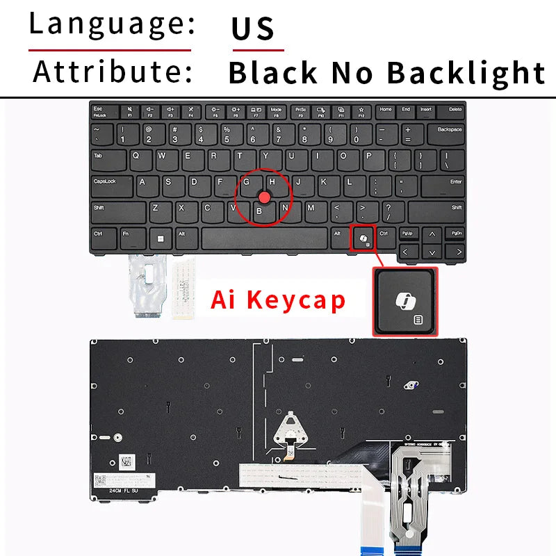 Replacement US/English Backlit Laptop Keyboard For Lenovo Th