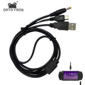 DATA FROG 2 in 1 USB Charger For PSP 1000 2000 3000 Game Con