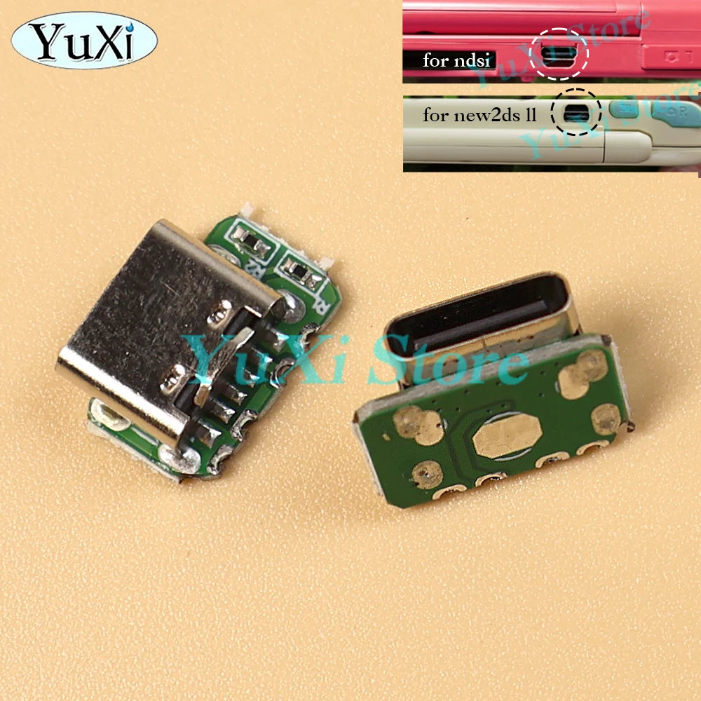 1Pc Type-C Charging Port For NDSi XL LL New 2DS LL Gamepad C
