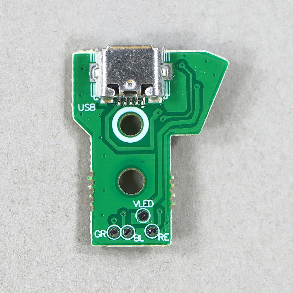 1PC V1 V2 USB Charging Port Socket Circuit Board 12Pin Connector For PS4 OEM Controller Light Charging Motherboard Board