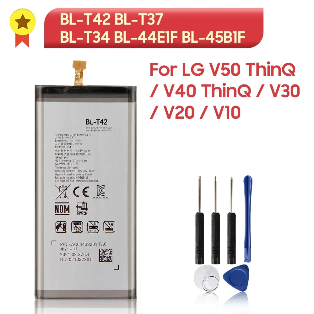 2024 Years Replacement Phone Battery For LG V60 V50 V40 V30 