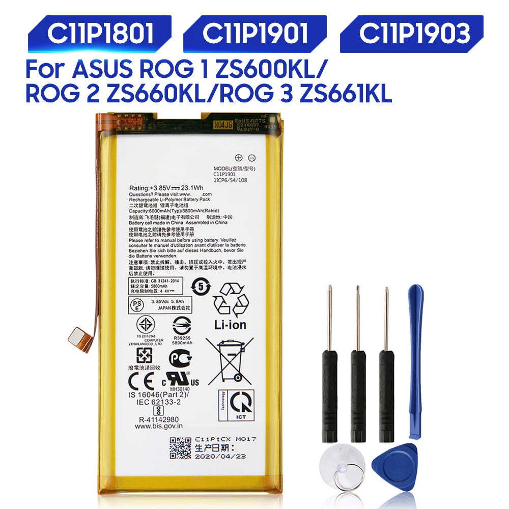 Original Replacement Battery For ASUS ROG 3 2 1 ZS661KL ZS66