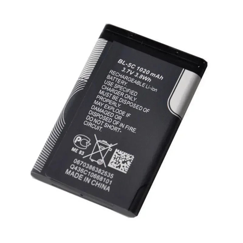 New BL-5C 1020mAh Mobile Phone Battery For Nokia BL-5C 1100 