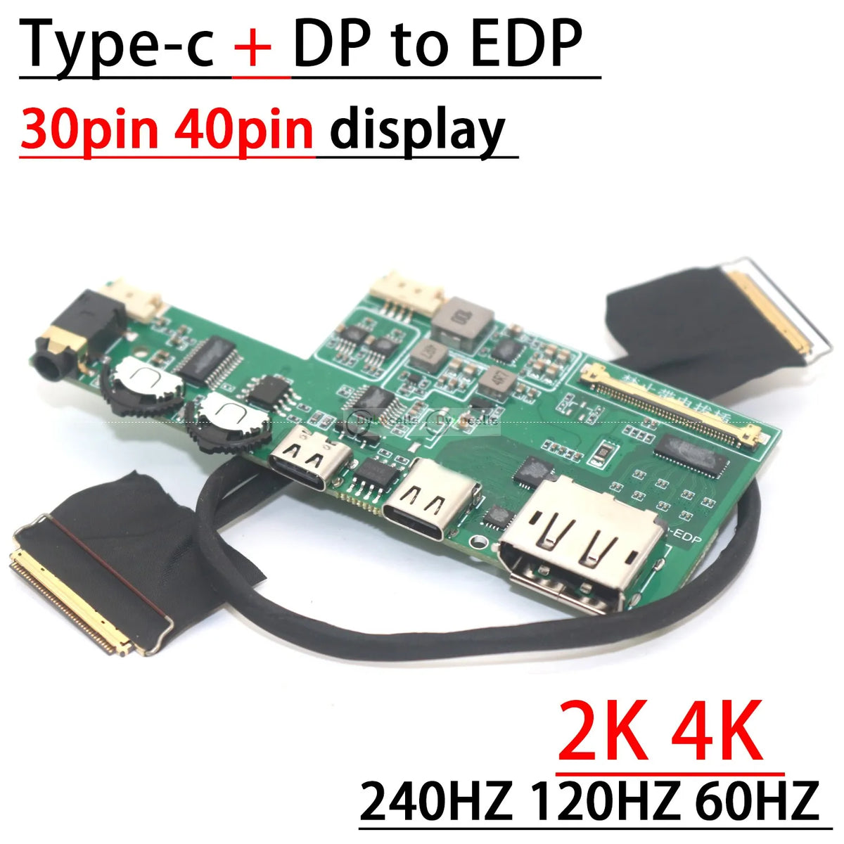 30Pin 40pin USB Type-c + DP To EDP Driver Board Signal 2K 4K