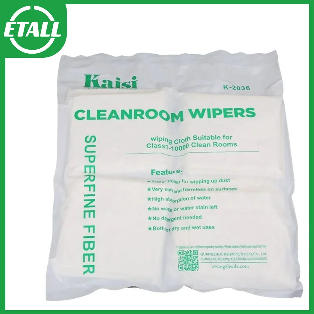 KAISI 50pcs 200pcs Anti Static LCD Cleaning Cloth 9 9 Lint F